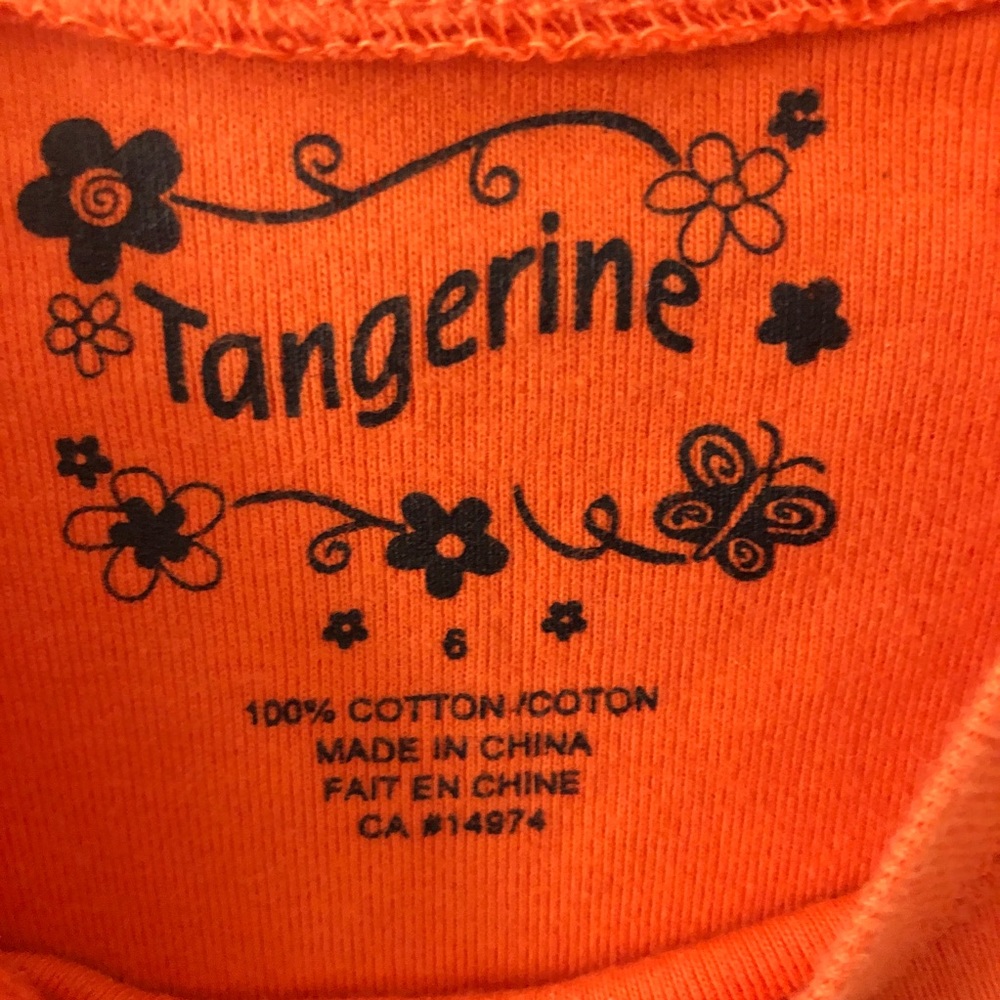 Tangerine Halloween top 4T - Picture 4 of 5